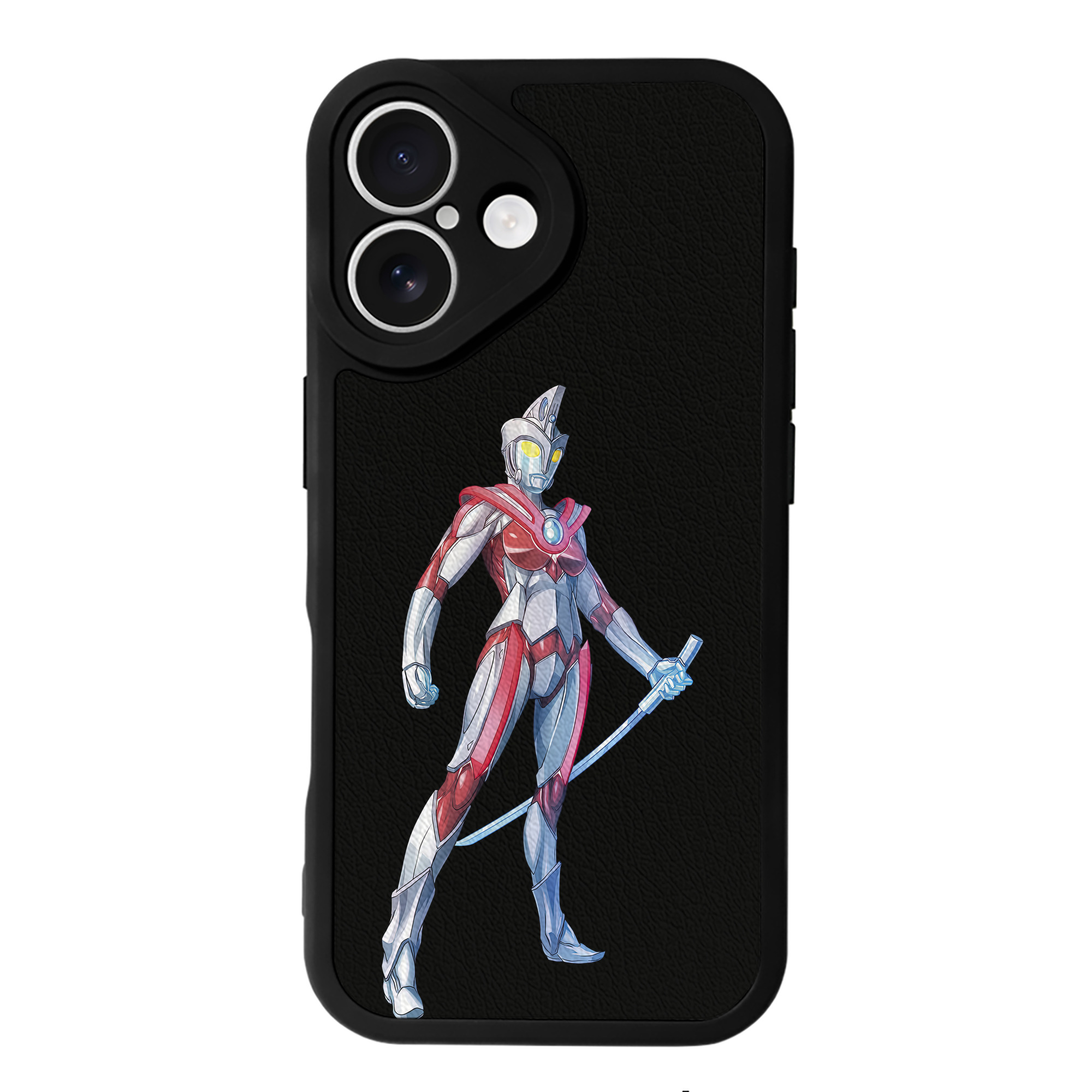 （画像用） ウルトラマン Ultraman 【iPhone 16シリーズ対応】シリコンスマホケース（レザー調） 材質：シリコン